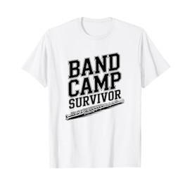 Band Camp Survivor, Marching Band Flute T-Shirt