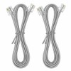 NECABLES 2Pack Phone Cord 15 ft Telephone Cord Phone Line