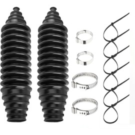 Universal CV Joint Boot Kit for Most Cars - Waterproof & Dustproof CV Axle Boot Repair Kit with 4 Stainless Steel Clamps, 6 Cable Ties & Cage Clamps, Protect Axle from Damage