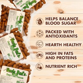 Uncle Bud's Deep Fried Cajun Peanuts in the Shell (4-Pack) | Hot and Spicy Peanuts, Shareable Snacks for Family & Friends, In Shell Peanut Gift Packs, High Protein Crunchy Peanut, Healthy Snack Food