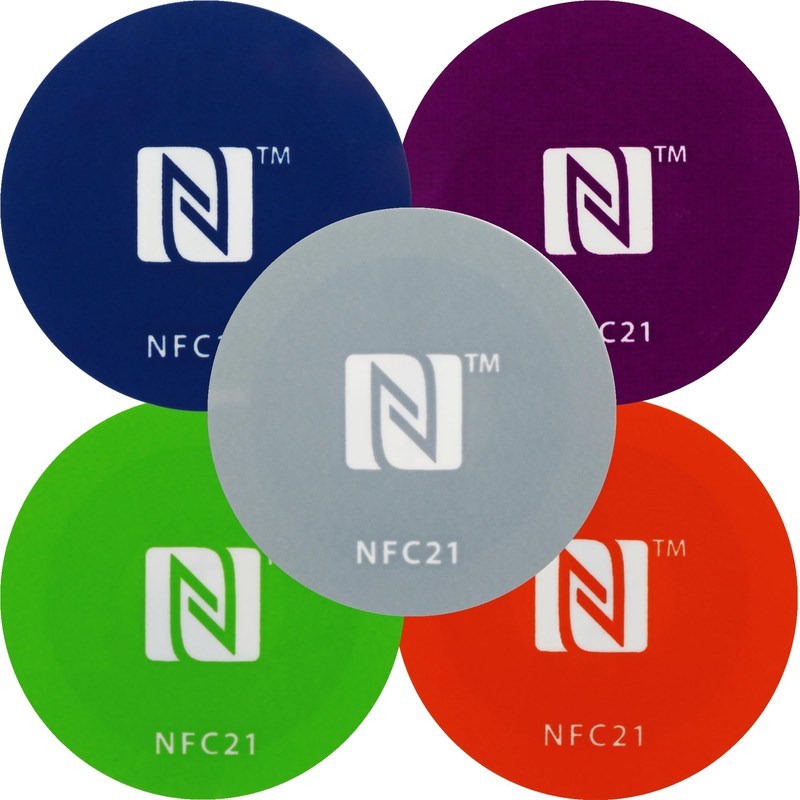 NFC Tag sticker 30 mm, 180 + 540 byte, 100%