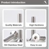 #6-32x7/8 Flat Head Socket Cap Screws Countersunk Bolts, Allen Socket