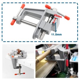 OTOTEC 3Pcs Mini Bench Vise Clamp Portable Work Bench Vise Aluminum Alloy Small Bench Vice for Jewelry Watch Repair Model Making Drilling