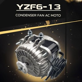 Condenser Fan AC Motor YZF6-13,Input Power 33W Output Power 6W Shaded Pole Motor for Refrigerator,Freezer,Small Ventilation Rquipment,UL Approved (120V 60Hz YZF6-13)