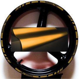 CGD Graphics REFLECTIVE GOLD METALLIC GP RIM STRIPES WHEEL DECALS TAPE STICKERS YAMAHA YZF R1