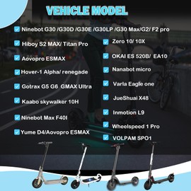 TOCBEUU 9.5x2.5-6.1 Solid Tires for Electric Scooter: Off-Road Replacement Wheels, Tubeless Rubber Tyre for NIU KQi3 Pro/Max/Sport Electric Scooter- 3 colour(1PCS)