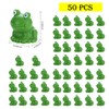 EKisemio 50 Pcs Mini Frog Garden Decor | Green Frog