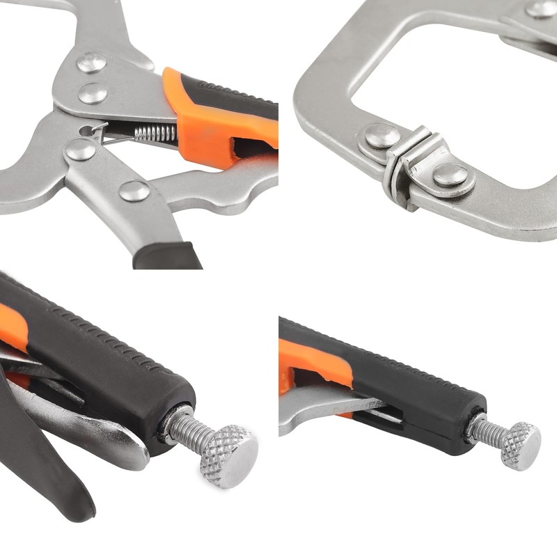 4 Pack 6 Inch C Clamp Locking Pliers,Locking C Clamp