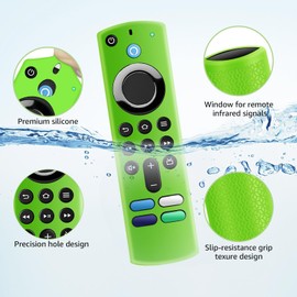（3 Pack） ONEBOM Silicone Protective Remote Case Cover, Silicone Control Cover Skin| Glow in The Dark(Green&Purple&Orange)