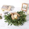 Olive Wreath for Front Door, 19'' Real Touch Door Wreath