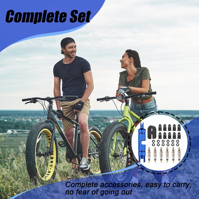 DERJDISF DERJDISF Bicycle Presta Valve - 30Piece Presta Valve Adapter