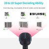 Alacrity 2D 1D QR Industrial Barcode Scanner with Stand, 2.4GHz