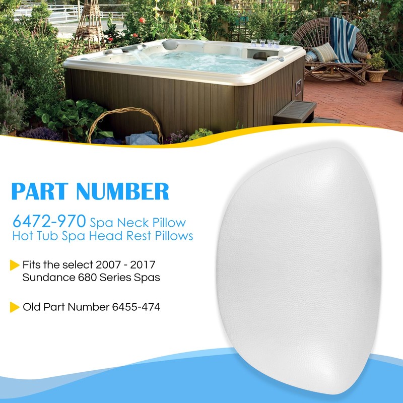 Camoo 6472-970 (6455-474) Spa Pillow Replacement for Sundance 680 Reverse