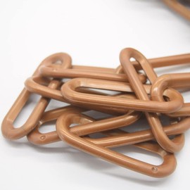 Christoph Palme 2.30 m Rain Drain Chain 10 mm Plastic Rain Chain Copper Colour Drain Chain Drip Chain Water Chain