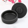 TOYANDONA Chinese Calligraphy Ink Stone Retro Inkwell Inkstone Round Sumi