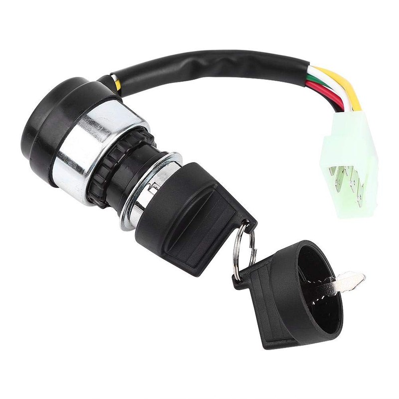 Ignition Switch, 5-Wire 5-Pin Ignition Key Switch Start Lock for