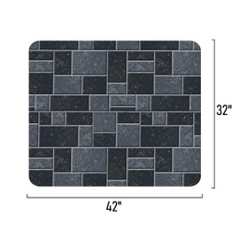 Plexon 32" x 42" Thermal Stove Board and Wall Floor Protector - Durable, Heat-Resistant Fire Board for Wood Stoves, Hearth Pads and Pellet Stoves