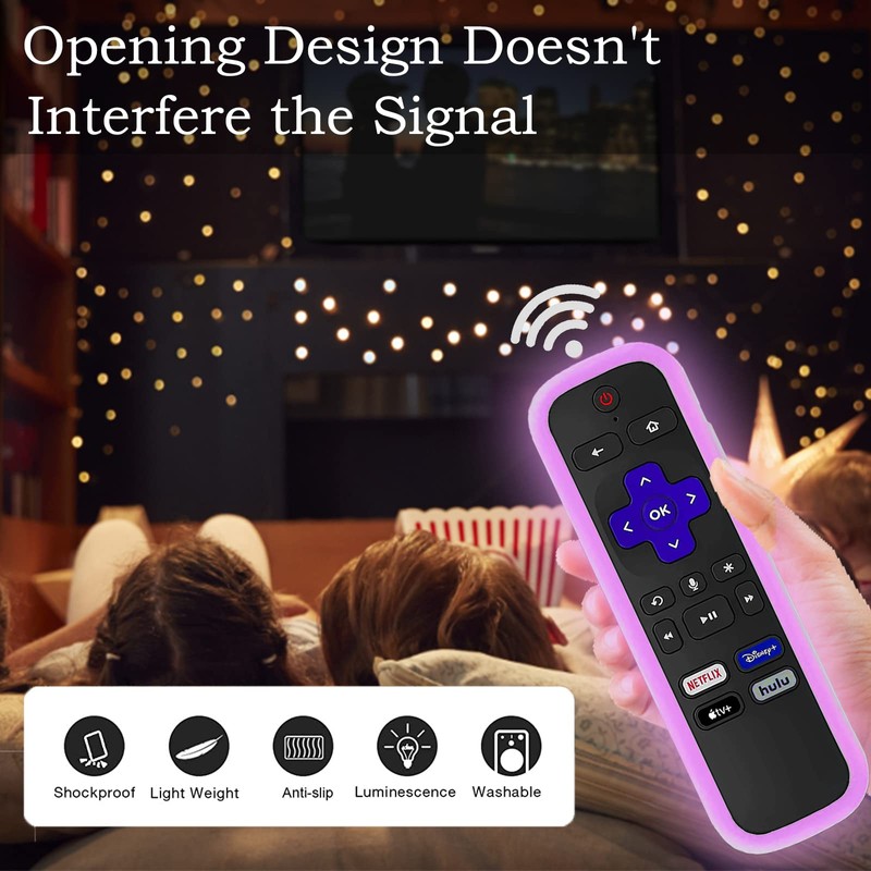 Silicone Protective Controller Sleeve for Roku | TCL Hisense Roku