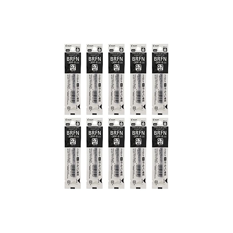 【10本セット】 パイロット 油性ボールペン替芯 細字（0.7mm） ブラック BRFN-30F-B