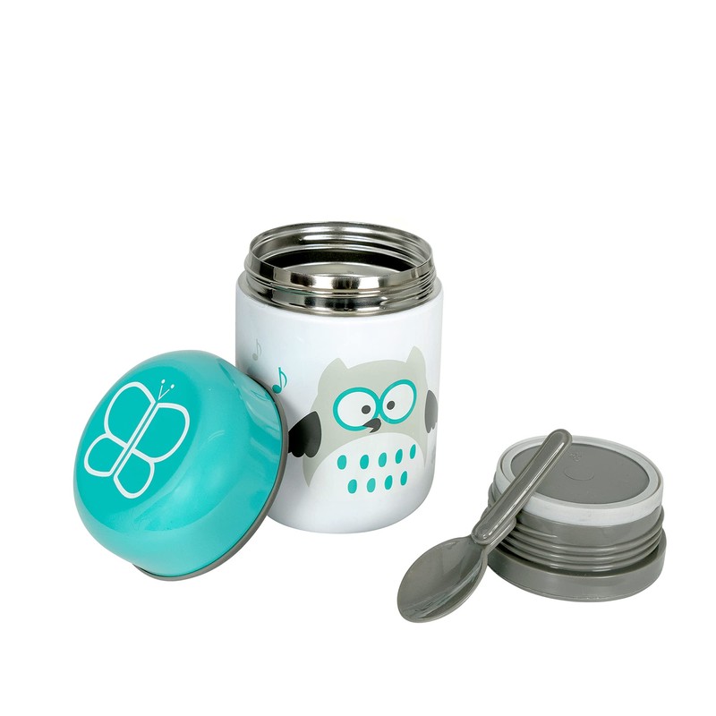 bblüv - Foöd Thermal Container with Spoon and Bowl, Aqua