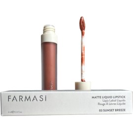 "FARMASI Pintalabios líquido mate 03 Sunset Breeze Waterproof, sin gluten, sin parabenos, 0,14 fl.oz / 4 ml", it_IT