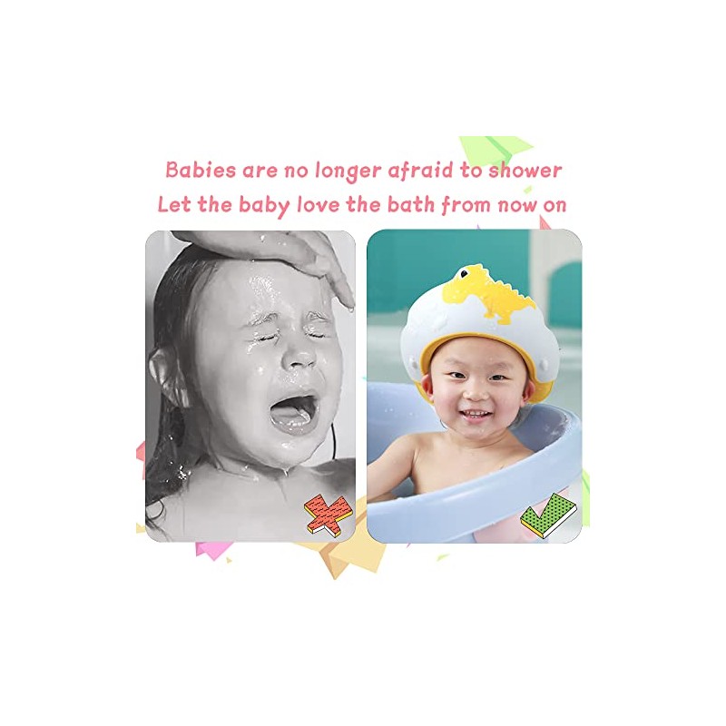 Thcbme Gorro Ducha Visera Niños Protector Ojos Oídos Años Bonita