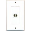 RiteAV 1 Port LC Fiber Multimode Duplex Wall Plate Oversized