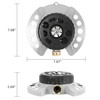 STYDDI Metal 9-Pattern Turret Lawn Sprinkler, 9 Pattern Garden Sprinkler