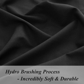 Twin Fitted Sheet Only - Premium 1800 Super Soft & Cozy Microfiber, Wrinkle, Fade, Shrinkage Resistant Deep Pocket Twin Size Fitted Bottom Sheet, Black