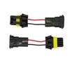 2PCS H8/H9/H11 to 9006 Bulb Socket Conversion Harness - Compatible