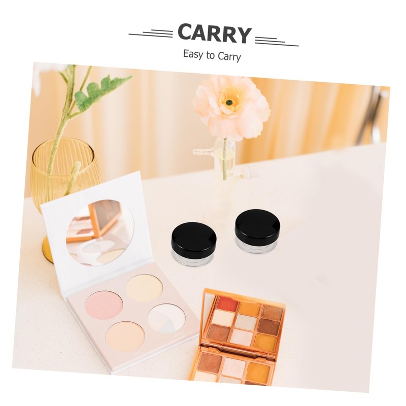 BIUDECO Cosmetic Sample Boxes Set 9pcs Travel Jars Facial Cream