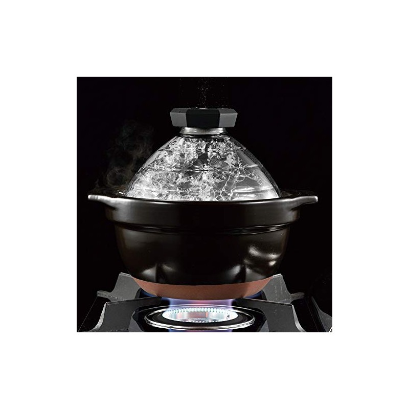 HARIO TND F-TND-200 Glass Lid Rice Pot with Glass Lid,