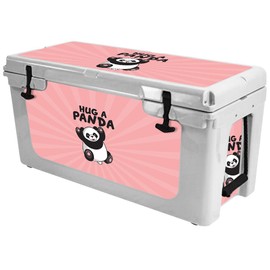 MightySkins (Cooler Not Included) Skin Compatible with RTIC 65 Cooler (2017 Model) - Hug A Panda | Protective, Durable, and Unique Vinyl Decal wrap Cover | Easy to Apply | Made in The USA