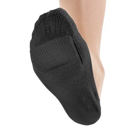 Alphax Foot Protector Pad Foot Cover Cotton Blend Smooth Leg Blister Cushion Cover (1 Pair), Black