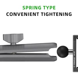 FANAUE Double Socket Arm Compatible with RAM Mounts B Size Ball Head and Bike Motorcycle Phone Holder, Fits Industry All Standard 1" Ball Adapters (DA-150)