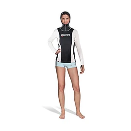 Mares Women's Fire Skin She Dives L/Sleeve with Hood Diving Suit, Black, XXS