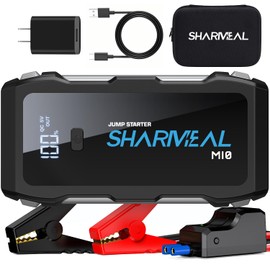 Jump Starter 5500A, 12V Car Battery Jump Starter with USB Quick Charge (Up to 10.0L Gas or 9.0L Diesel Engine), Battery Booster with 3 Modes Flashlight and Jumper Cable