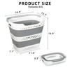 KBBYT Large Collapsible Laundry Baskets for Dirty Clothes, Plastic Laundry