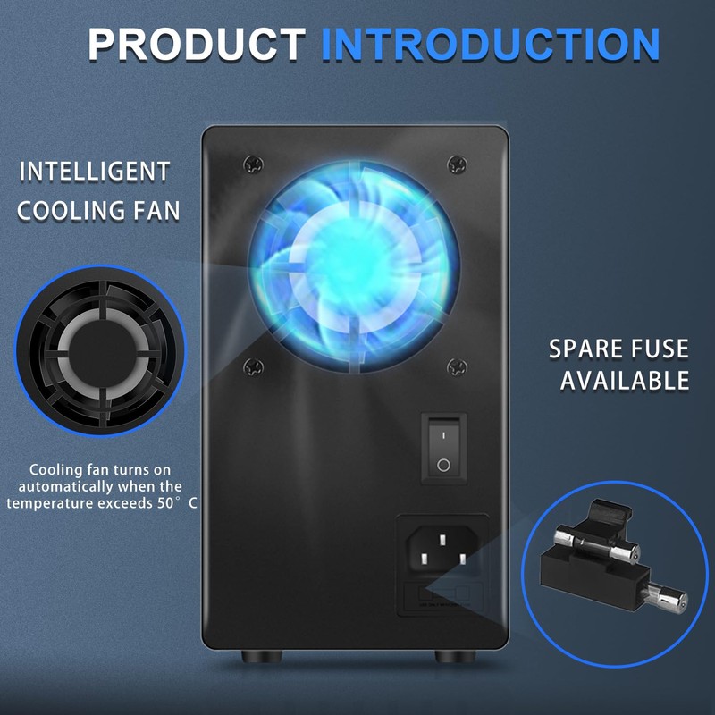 NICE-POWER Adjustable DC Power Supply (0-60V, 0-5A) Variable Switching Regulated