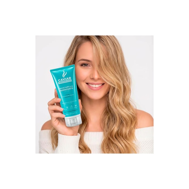 Mascarilla para cabello hidratante Hidrata y reconstruye Sin sulfatos y