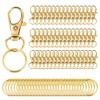 AUGSUN 100PCS Gold Swivel Clasps Lanyard Snap Hooks with Key