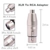 HUALEU 2Pack XLR to RCA Adapter,3 Pin XLR Female to