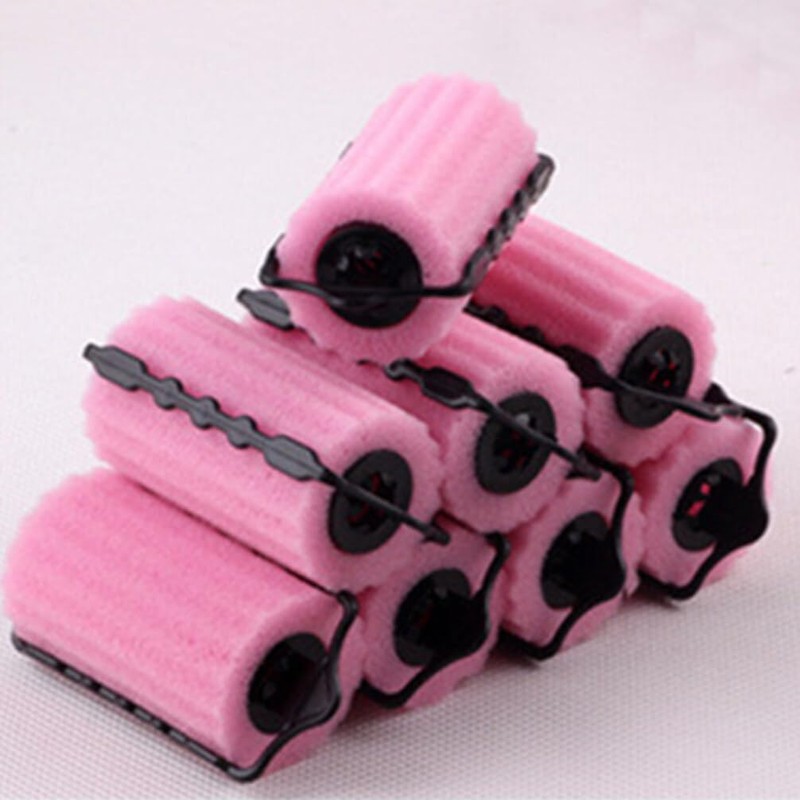 BESTOYARD Hair Curler, Sponge, Hand Winding Curler, 8-Piece Set, Hair