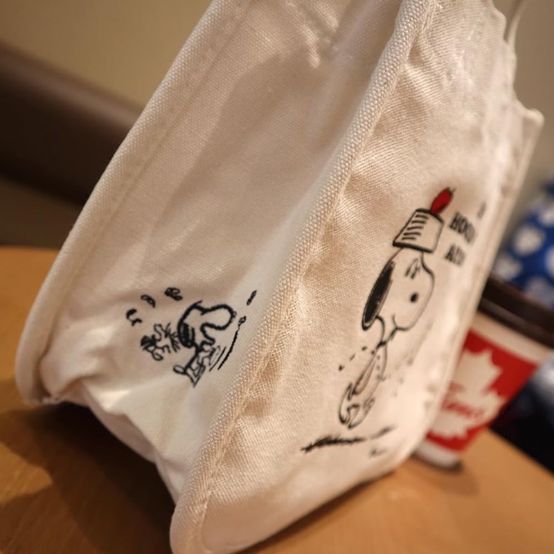 Snoopy Lunch Bag, Cute, Lightweight, Handbag, Simple, Solid, Multifunctional, Travel,