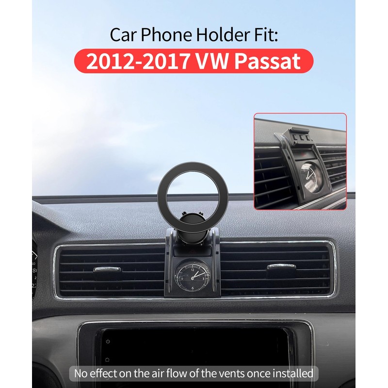 Car Phone Holder for VW Passat 2012-2017Accessories, 360° Rotation Phone
