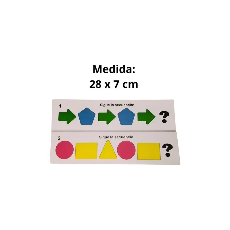 Kit Montessori Juego Didáctico Ensarte Y Secuencia