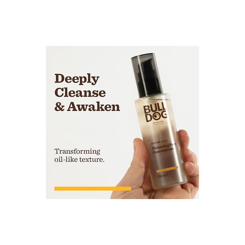 BULLDOG SKINCARE Anytime Daily Cleansing Concentrate Face Wash, 100ml