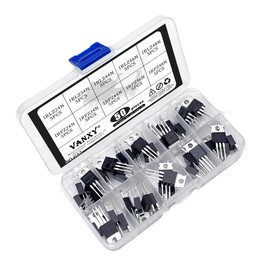 10Values*5Pcs=50Pcs Power MOSFET Transistor Kits IRLZ24N IRLZ34N IRLZ44N IRLZ46N IRLZ48N IRFZ24N IRFZ34N IRFZ44N IRFZ46N IRFZ48N TO-220 Rectifier Chips