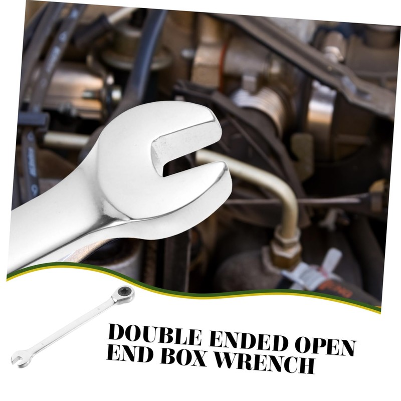 jojofuny 6mm Dual Head Combination Wrench Ratchet Spanner for Easy