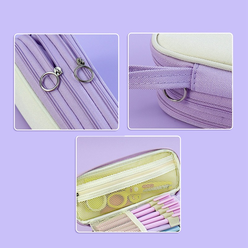 Expandable Pencil Case Multipurpose Expand Zipper Bag Organizer Pouch for